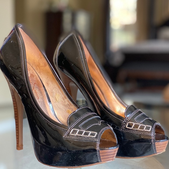 Jessica Simpson Peep Toe Pumps Heels - Picture 3 of 8